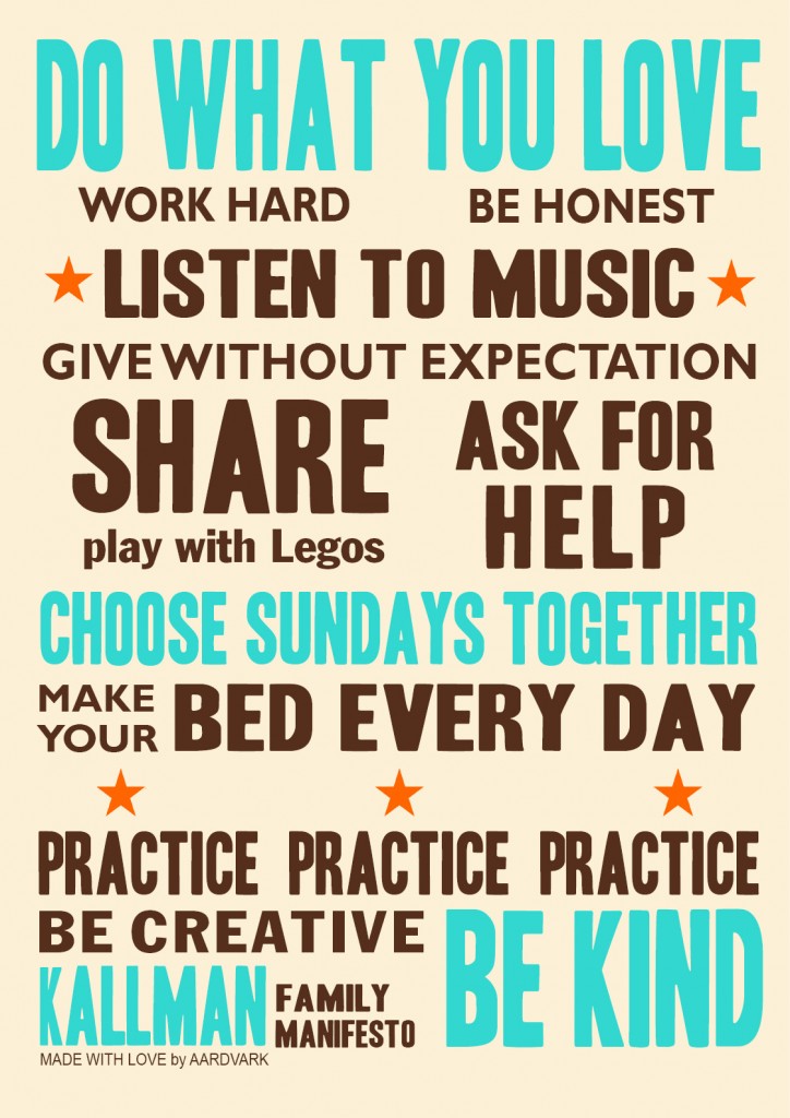 Creating a Family Manifesto