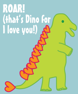 valentine's dinosaur free printable from 