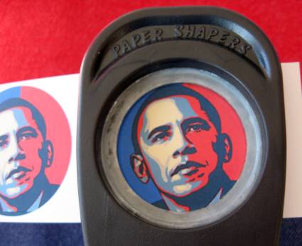 inauguration cupcake toppers circle punch 