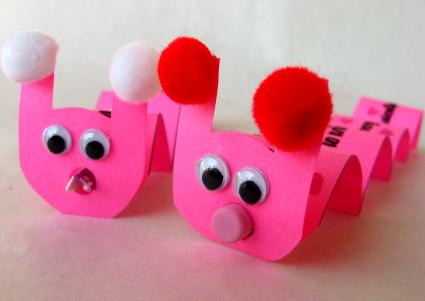 Valentine Craft: Inchworm Pencil Gifts