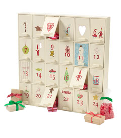 advent calendar wooden box 