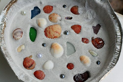Under The Sea Shell Mosaic