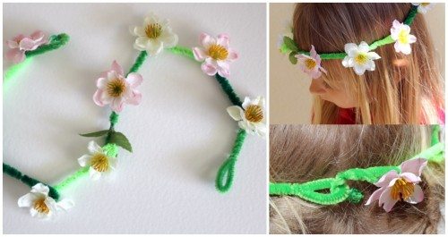 Easter Craft Daisy Chain Crown 
