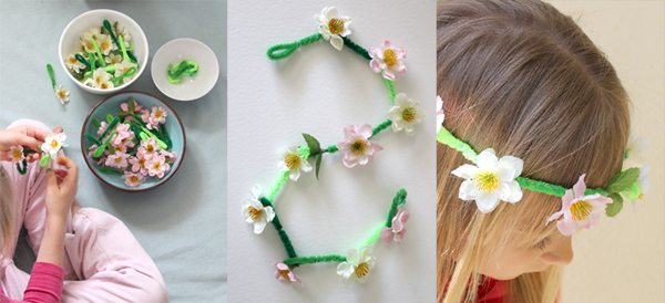 How to make a daisy chain with hot sale fake flowers