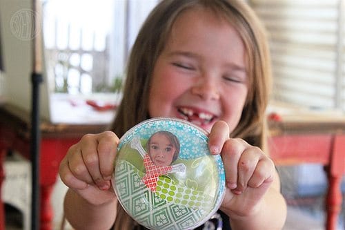 photo magnet craft with child's photo 