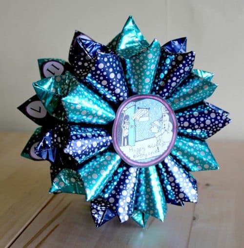 decorated star for Star of Treats Advent Calendar Craft
