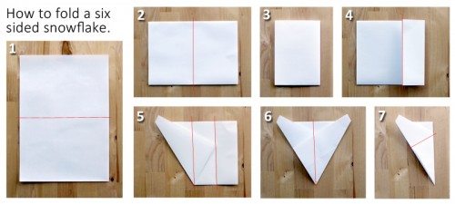 How to fold a six sided snowflake tutorial 