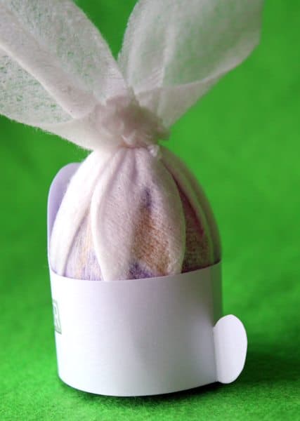Cadbury egg all wrapped up for Easter decor