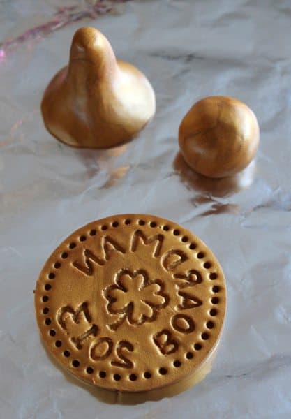 gold coin cookie stamps (polymer)
