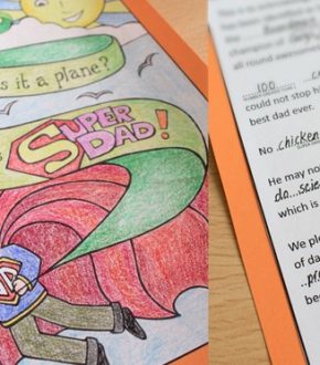 Father's Day Super Dad Card Printable