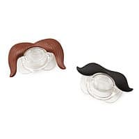 mustache pacifier as new baby gift