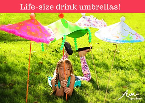 Life size drink umbrellas