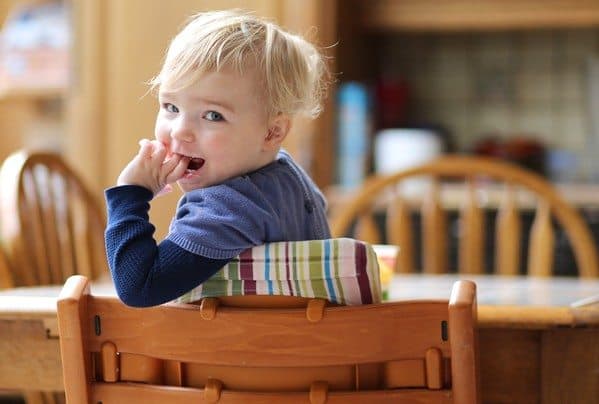 baby feeding chair attached table