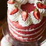 Made from Scratch Strawberries Cream Cake Recipe by Kayley McCabe