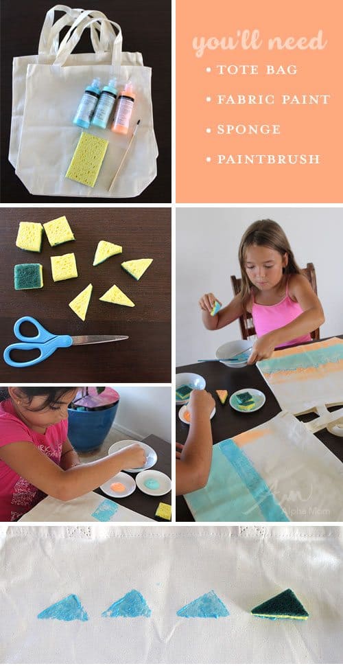 Supplies needed for beach tote craft 