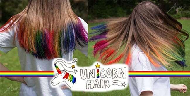 Diy Unicorn Hair Tutorial Alpha Mom