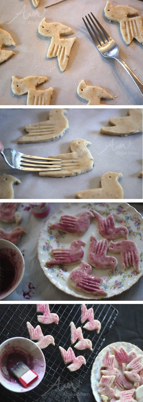 Sugar cookies shaped like birds (a photo tutorial)