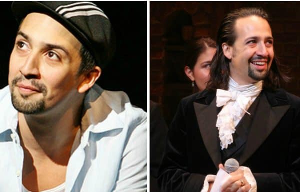 side-by-side picture of Lin-Manuel Miranda in In the Heights and in Hamilton
