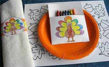 Thanksgiving Coloring Crafts