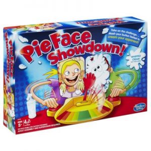 PieFace Showdown Review: If your child is dying for this new version of this game, go ahead and buy it because you will get some laughs and it's under 20 bucks. But if not, I'd skip it and just buy the original Pie Face for less money or instead try out another game. Click through to find out which one.
