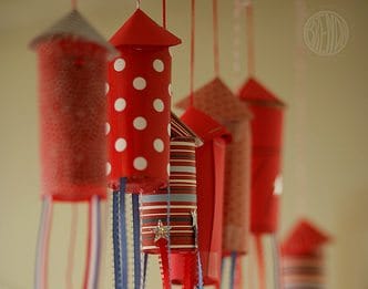 Make your own Fourth of July Confetti Popper Rockets!
