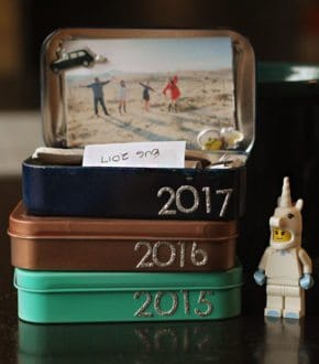 Annual Family Mini Time Capsule (activity to memorialize the past year) by Brenda Ponnay for Alphamom.com