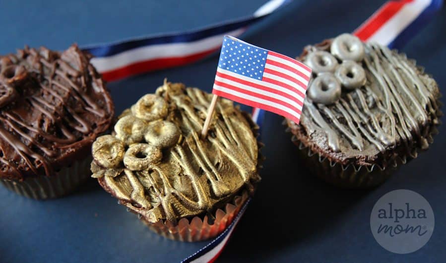 Olympic Medal Cupcakes! by Brenda Ponnay for Alphamom.com