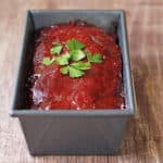 Picture of Meatloaf in a Pan with Parsley on Top