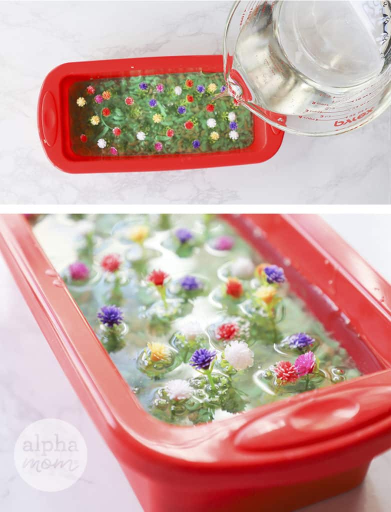 Spring Soap Making Homemade Spring-Themed Soap with Flowers | Alpha Mom