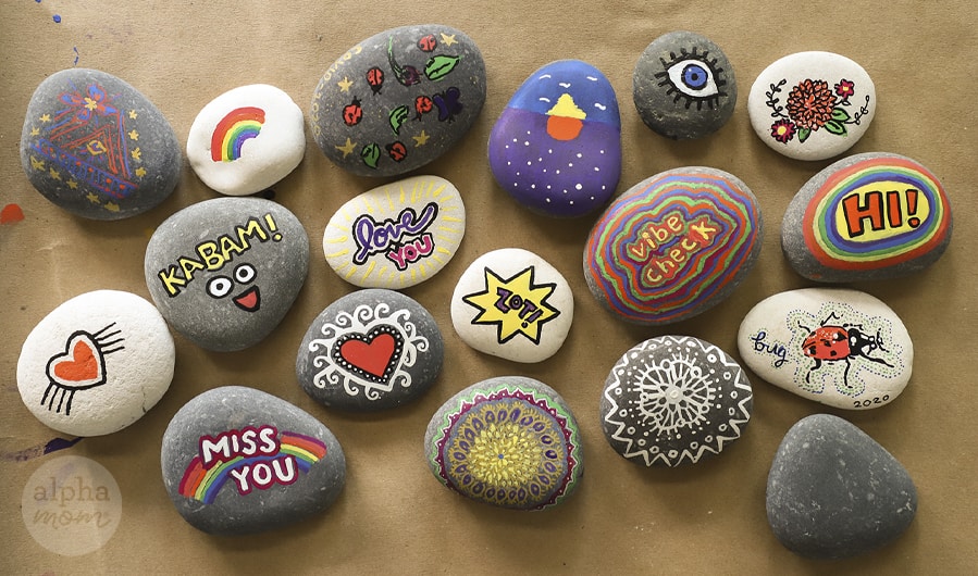 Painted river rocks, Rock painting patterns, Painting