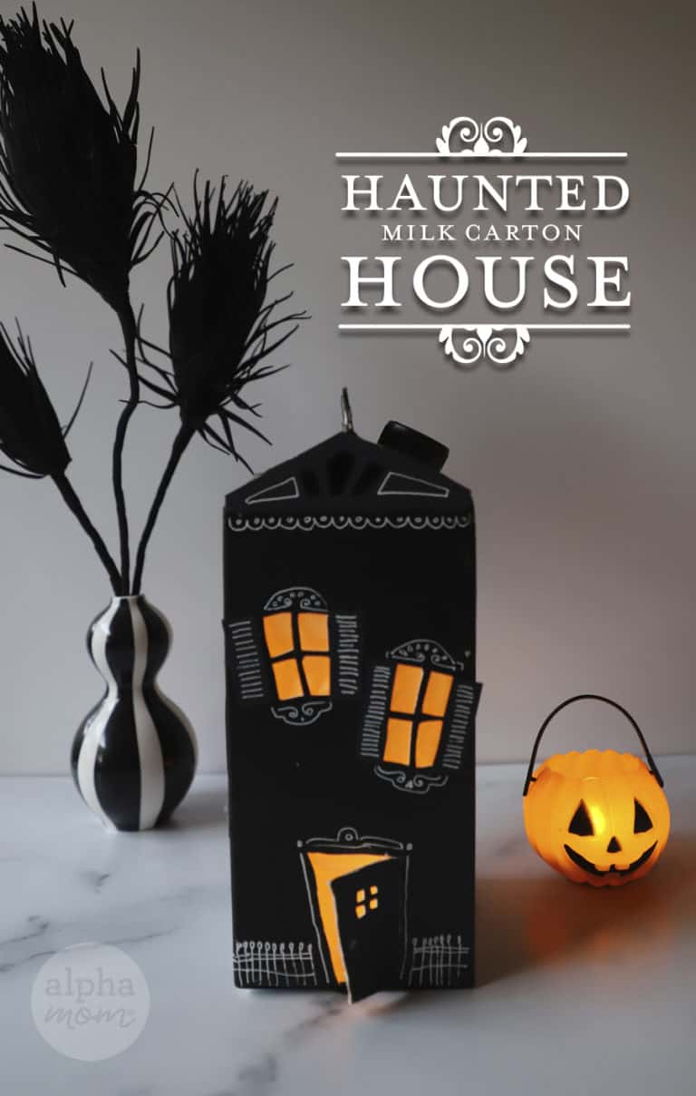 Milk Carton Haunted House (Halloween Craft) | Alpha Mom